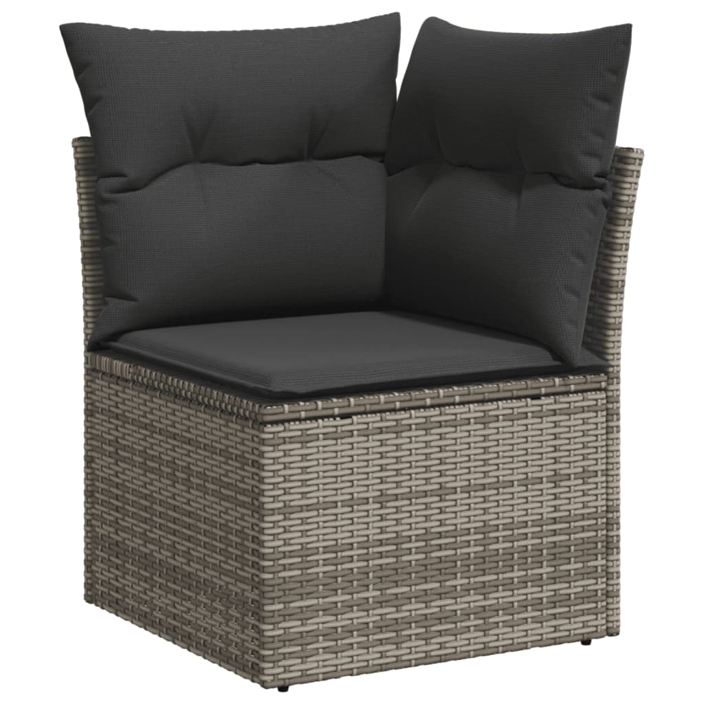 6-Tlg. Garten-Sofagarnitur Mit Kissen Poly Rattan