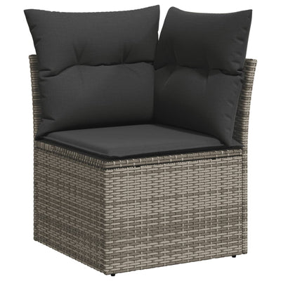 6-Tlg. Garten-Sofagarnitur Mit Kissen Poly Rattan