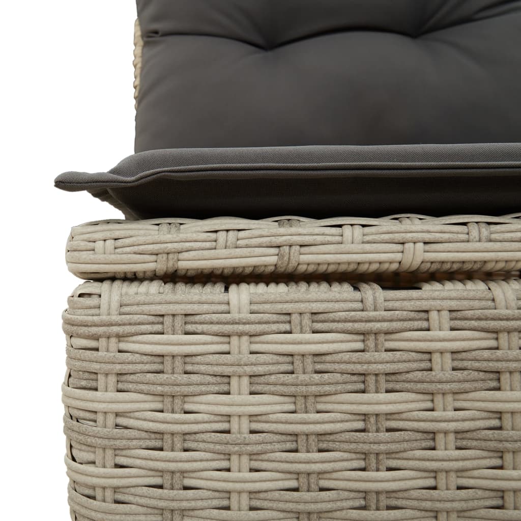 4-Tlg. Garten-Sofagarnitur Mit Kissen Poly Rattan