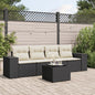 4-Tlg. Garten-Sofagarnitur Mit Kissen Poly Rattan