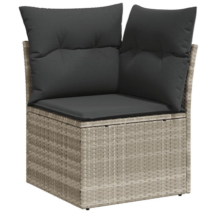 7-Tlg. Garten-Sofagarnitur Mit Kissen Poly Rattan