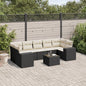 8-Tlg. Garten-Sofagarnitur Mit Kissen Poly Rattan