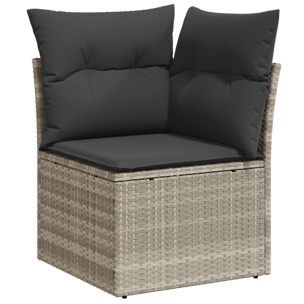 4-Tlg. Garten-Sofagarnitur Mit Kissen Poly Rattan