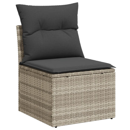 5-Tlg. Garten-Sofagarnitur Mit Kissen Poly Rattan