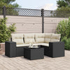 5-Tlg. Garten-Sofagarnitur Mit Kissen Poly Rattan