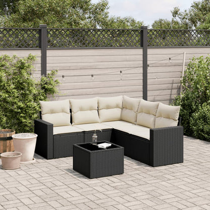 5-Tlg. Garten-Sofagarnitur Mit Kissen Poly Rattan