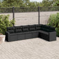 8-Tlg. Garten-Sofagarnitur Mit Kissen Poly Rattan