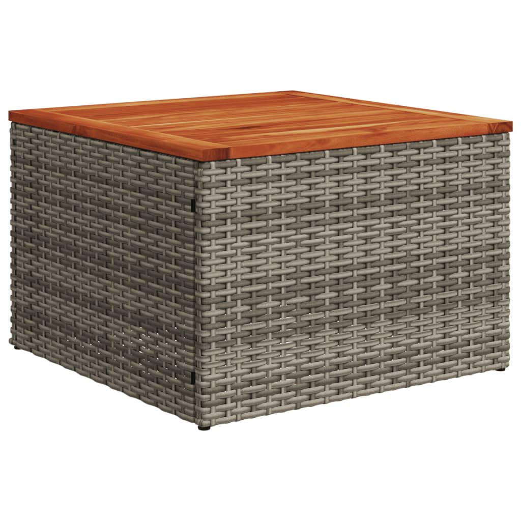 13-Tlg. Garten-Sofagarnitur mit Kissen Poly Rattan