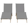 Sonnenliegen Mit Auflagen 2 Stk. Beige Poly Rattan