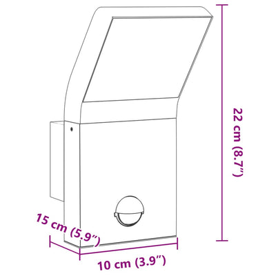 Led-Außenwandleuchten 2 Stk. Aluminiumdruckguss Weiß