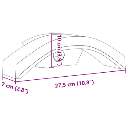 Led-Außenwandleuchten Mit Sensor 2 Stk. Aludruckguss Schwarz