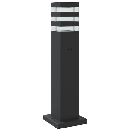 Wegeleuchten 3 Stk. Schwarz Aluminium Schwarz 50 Cm