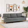 3-Sitzer-Sofa Mit Zierkissen Stoff