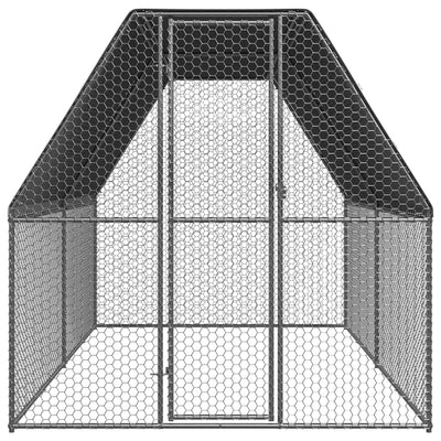 Hühnerkäfig 2X4X2 M Verzinkter Stahl