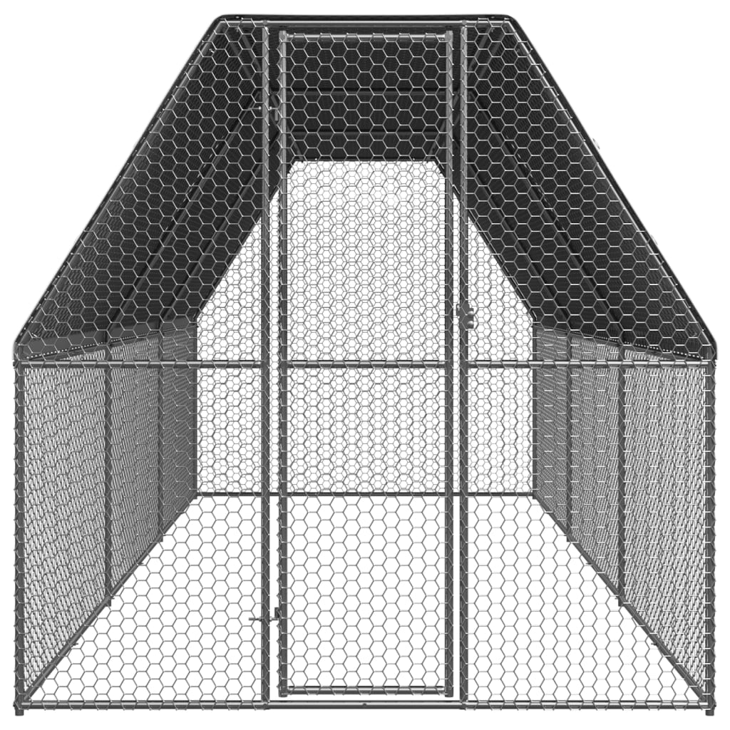 Hühnerkäfig 2X6X2 M Verzinkter Stahl