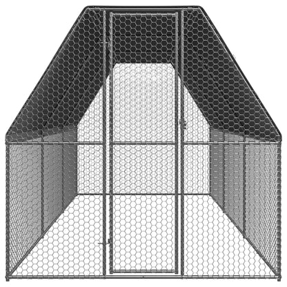 Hühnerkäfig 2X6X2 M Verzinkter Stahl