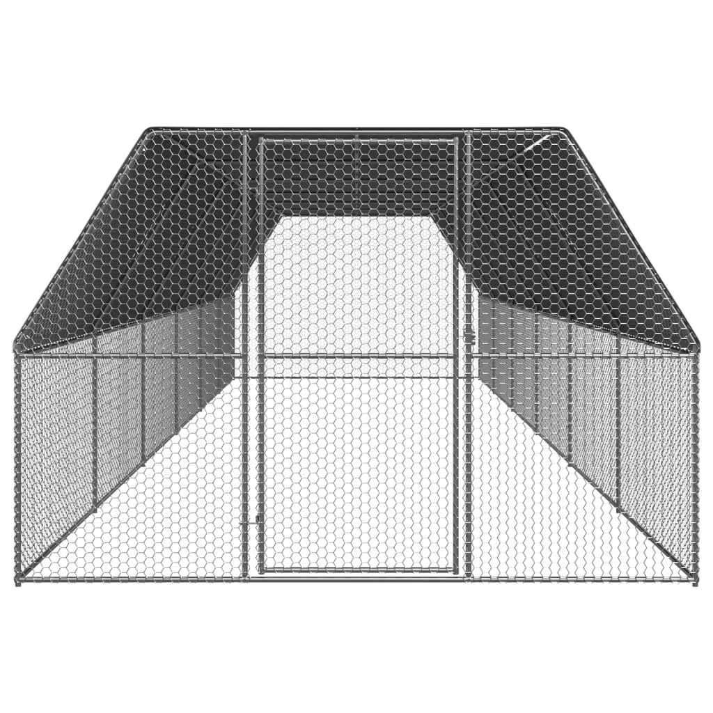 Hühnerkäfig 3X12X2 M Verzinkter Stahl