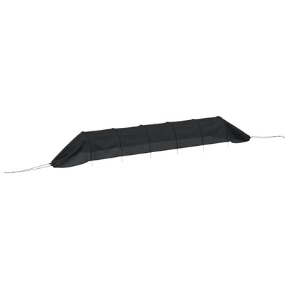 Netztunnel Schwarz 300X50X48,5 Cm Stahl Und Polyethylen