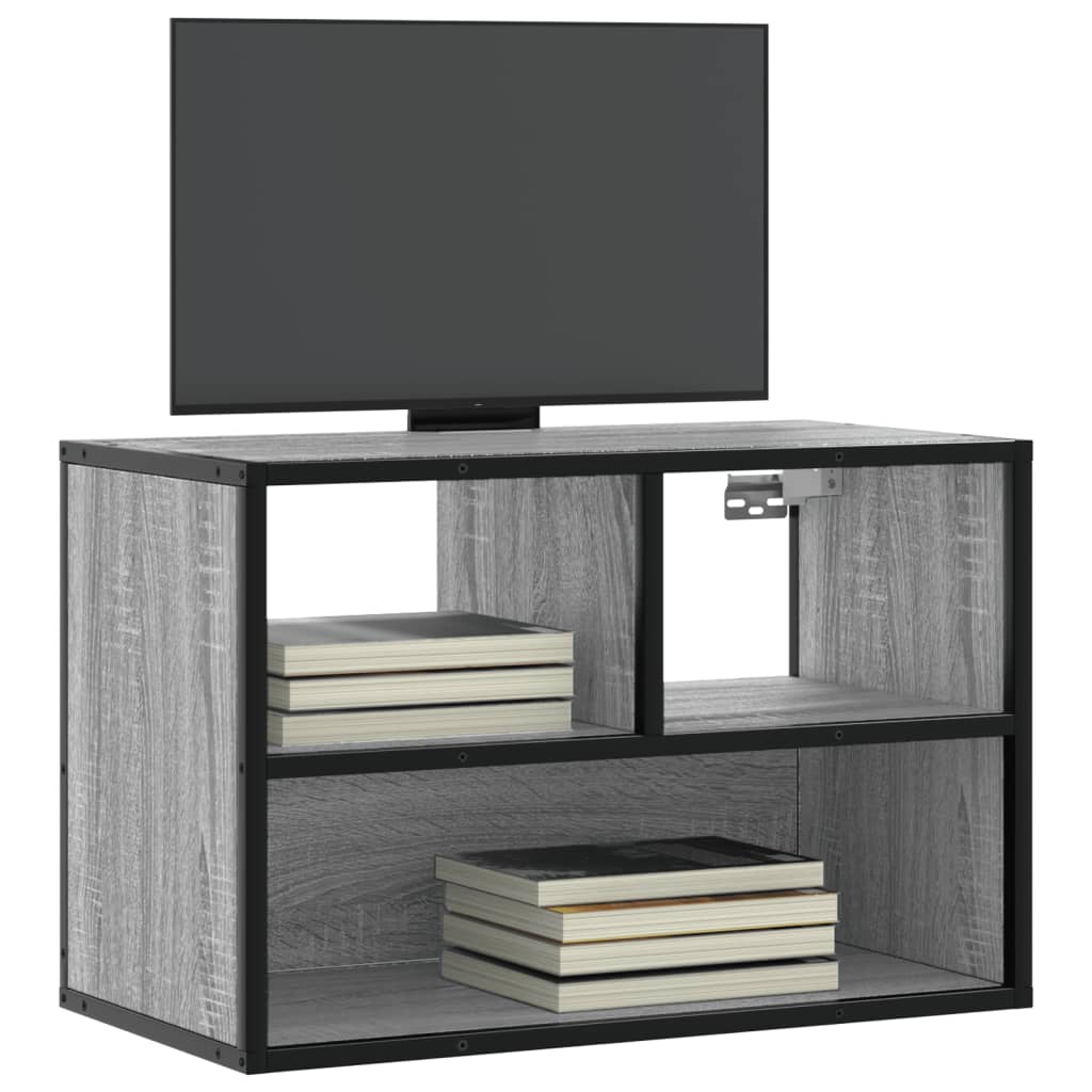 Tv-Schrank 80X31X39,5 Cm Holzwerkstoff Und Metall