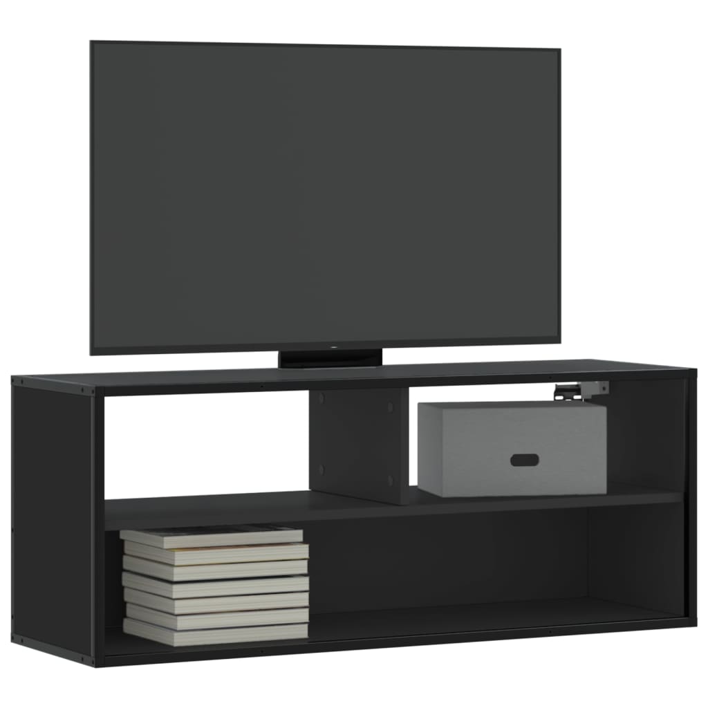 Tv-Schrank 80X31X39,5 Cm Holzwerkstoff Und Metall