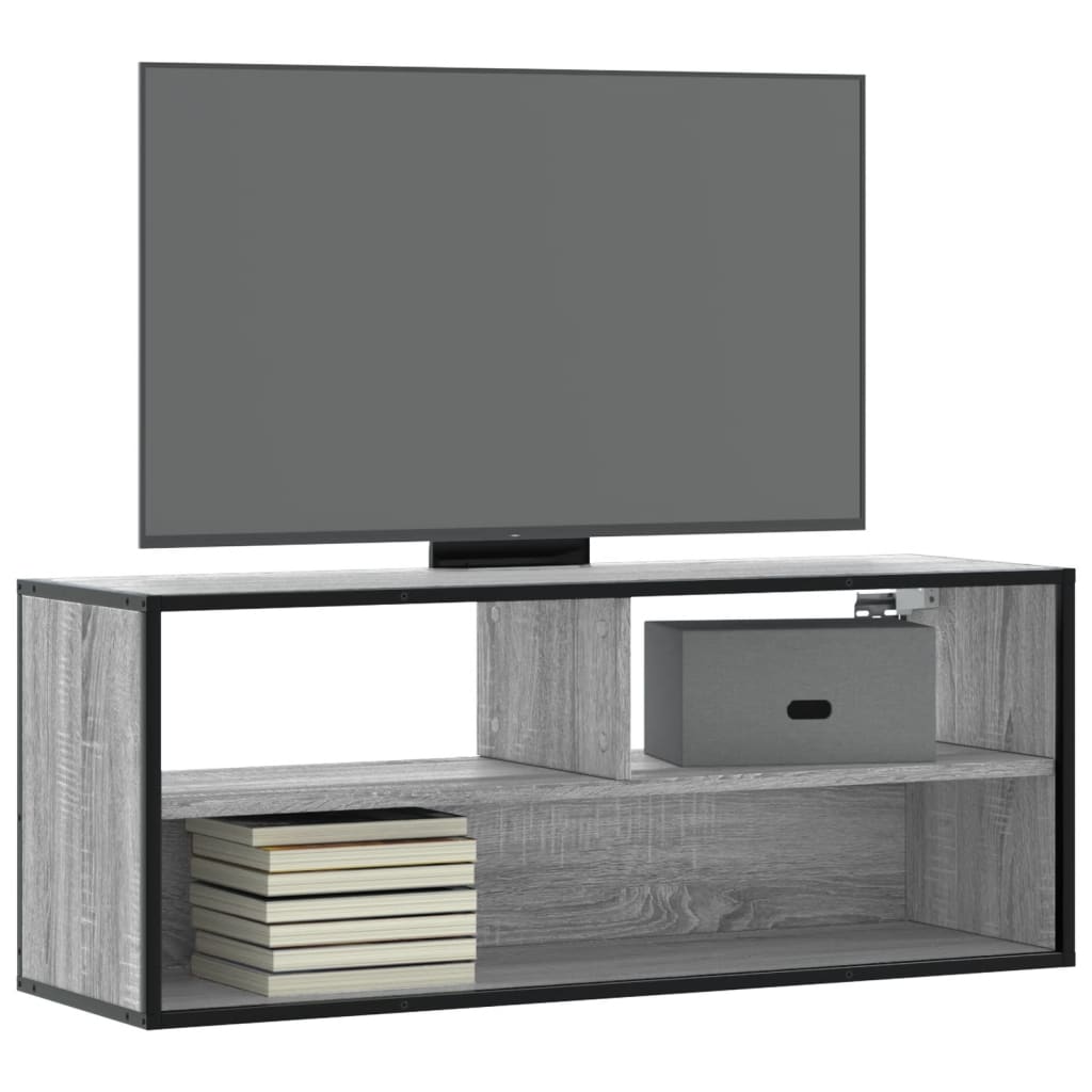 Tv-Schrank 80X31X39,5 Cm Holzwerkstoff Und Metall