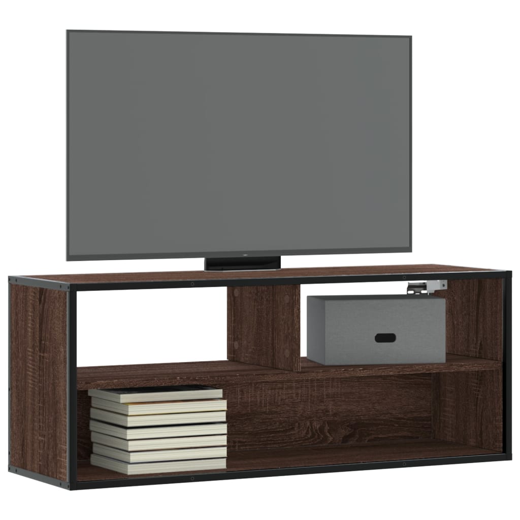 Tv-Schrank 80X31X39,5 Cm Holzwerkstoff Und Metall