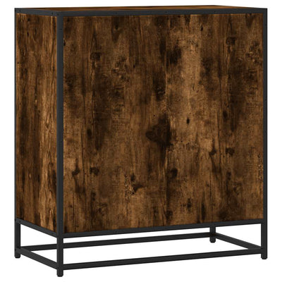 Sideboard 68X35X76 Cm Holzwerkstoff Und Metall