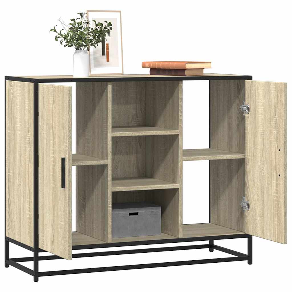 Sideboard Sonoma-Eiche 92X35X76 Cm Holzwerkstoff