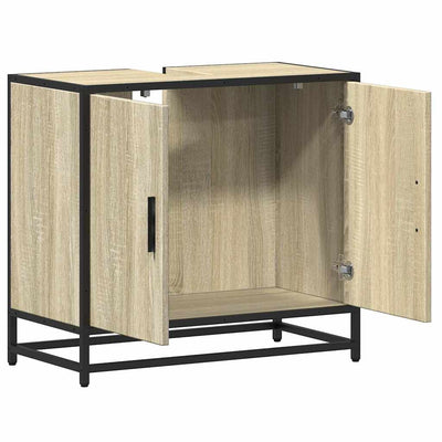 Badschrank Sonoma-Eiche 65X33X60 Cm Holzwerkstoff