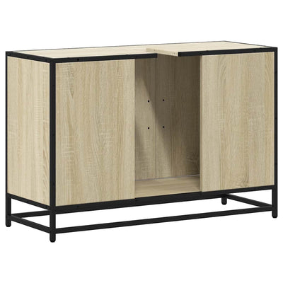 Waschbeckenunterschrank Sonoma-Eiche 90X33X60 Cm Holzwerkstoff