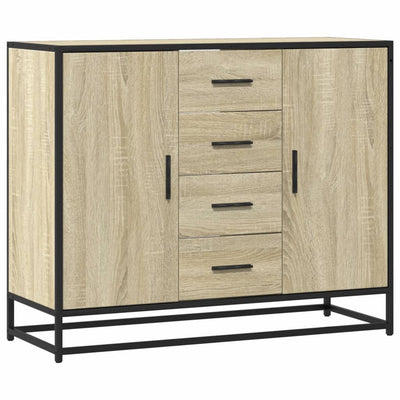 Sideboard Sonoma-Eiche 92X35X76 Cm Holzwerkstoff