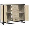 Sideboard Sonoma-Eiche 92X35X76 Cm Holzwerkstoff