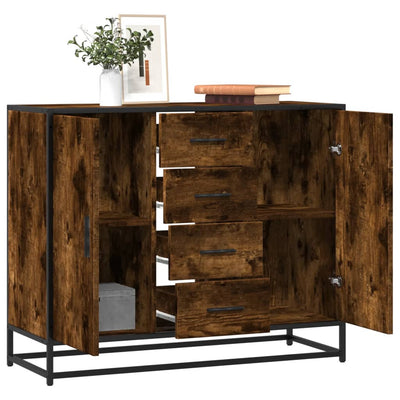 Sideboard Sonoma-Eiche 92X35X76 Cm Holzwerkstoff