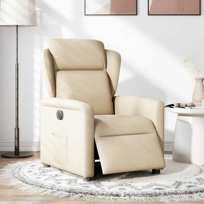 Relaxsessel Elektrisch Stoff Creme