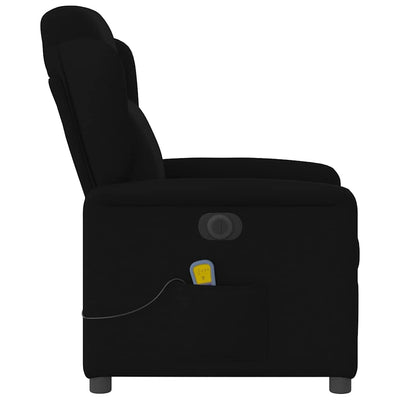 Massagesessel Elektrisch Stoff Schwarz