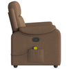 Massagesessel Stoff Braun