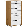 Rollschrank Mit Schubladen Moss Honigbraun Massivholz Kiefer