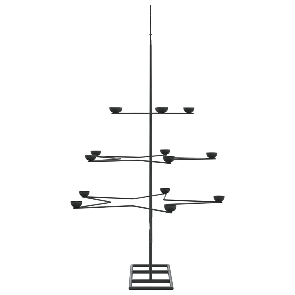 Metall-Weihnachtsbaum Zum Dekorieren Schwarz