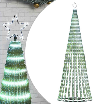 Weihnachtsbaum Kegelform 475 Leds Kaltweiß 247 Cm