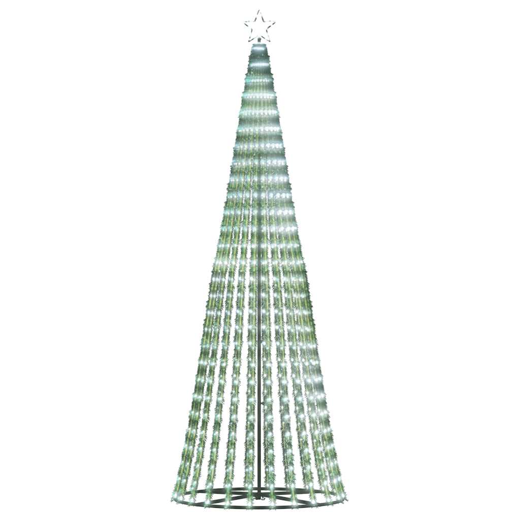 Weihnachtsbaum Kegelform 475 Leds Kaltweiß 247 Cm