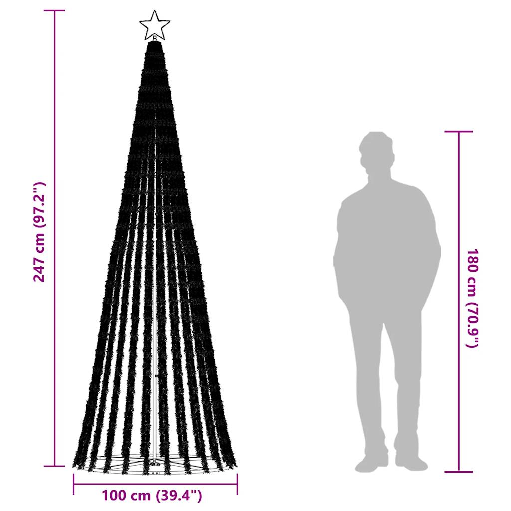 Weihnachtsbaum Kegelform 475 Leds Kaltweiß 247 Cm