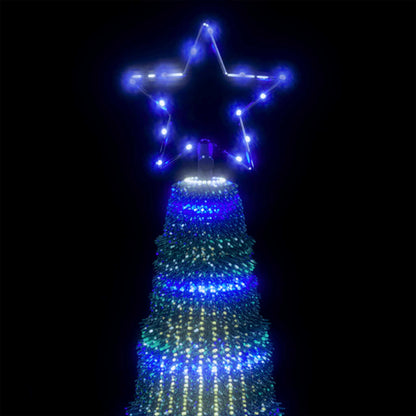 Weihnachtsbaum Kegelform 475 Leds Blau 247 Cm