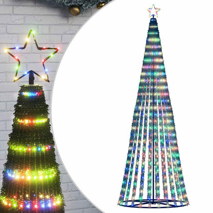 Weihnachtsbaum Kegelform 475 Leds Mehrfarbig 247 Cm