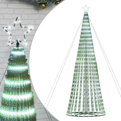 Weihnachtsbaum Kegelform 1028 Leds Kaltweiß 403 Cm