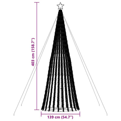 Weihnachtsbaum Kegelform 1028 Leds Kaltweiß 403 Cm