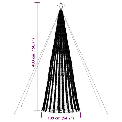 Weihnachtsbaum Kegelform 1028 Leds Blau 403 Cm