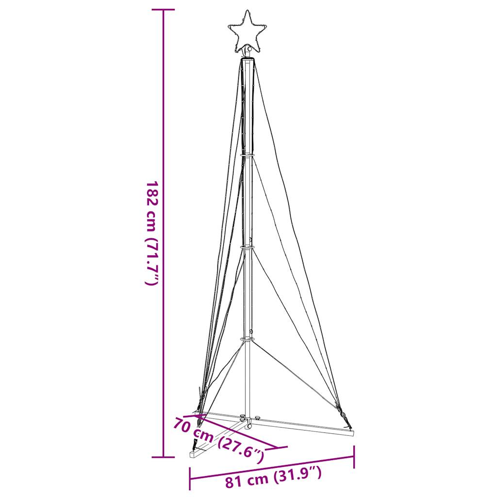 Weihnachtsbaum-Beleuchtung 363 Leds