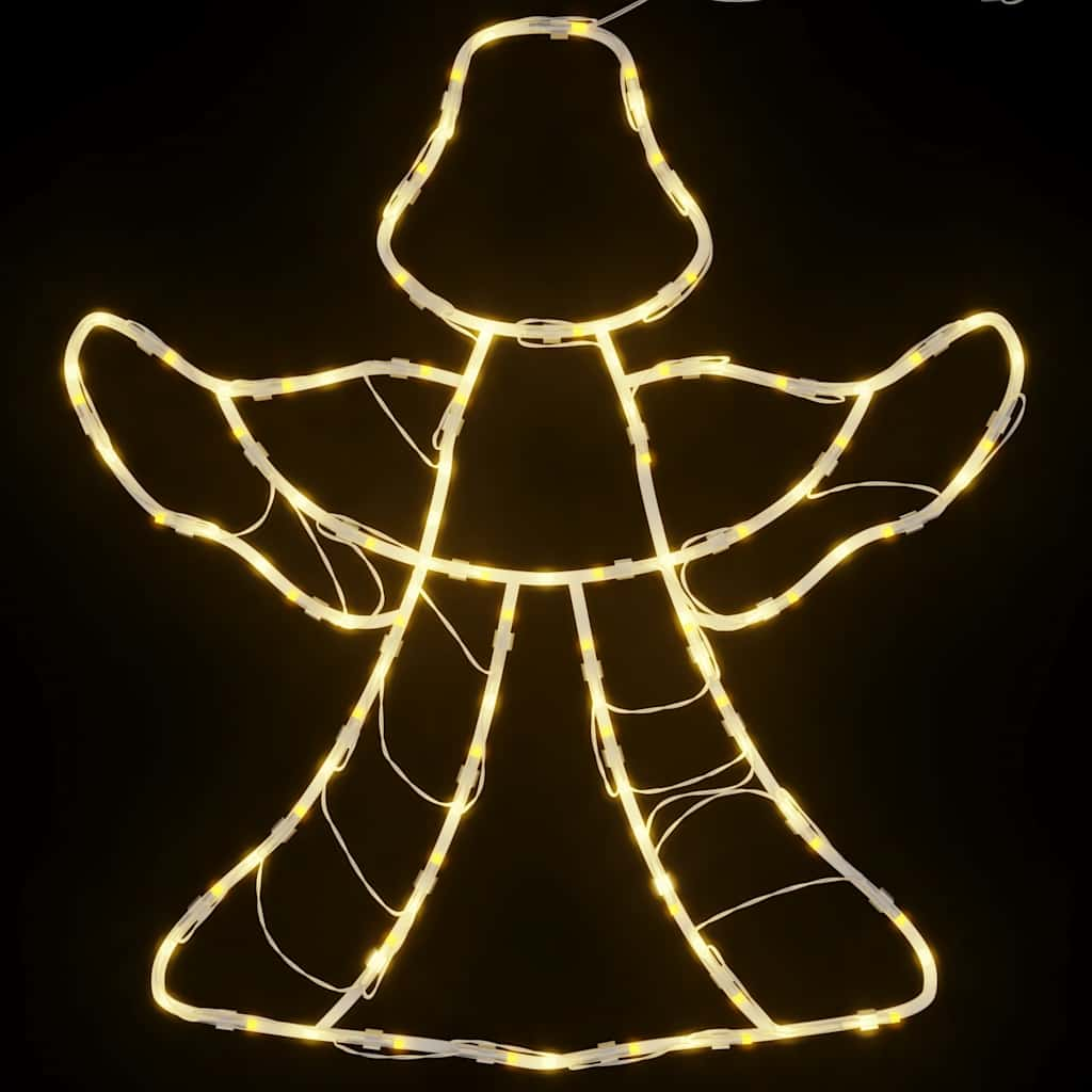 Weihnachtsbeleuchtung Engel-Silhouette 2 Stk. 50 Leds Warmweiß