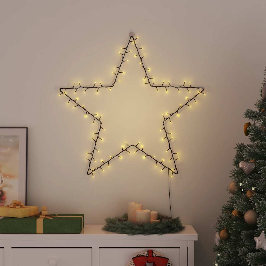 Weihnachtsbeleuchtung Stern-Silhouette 115 Leds Warmweiß