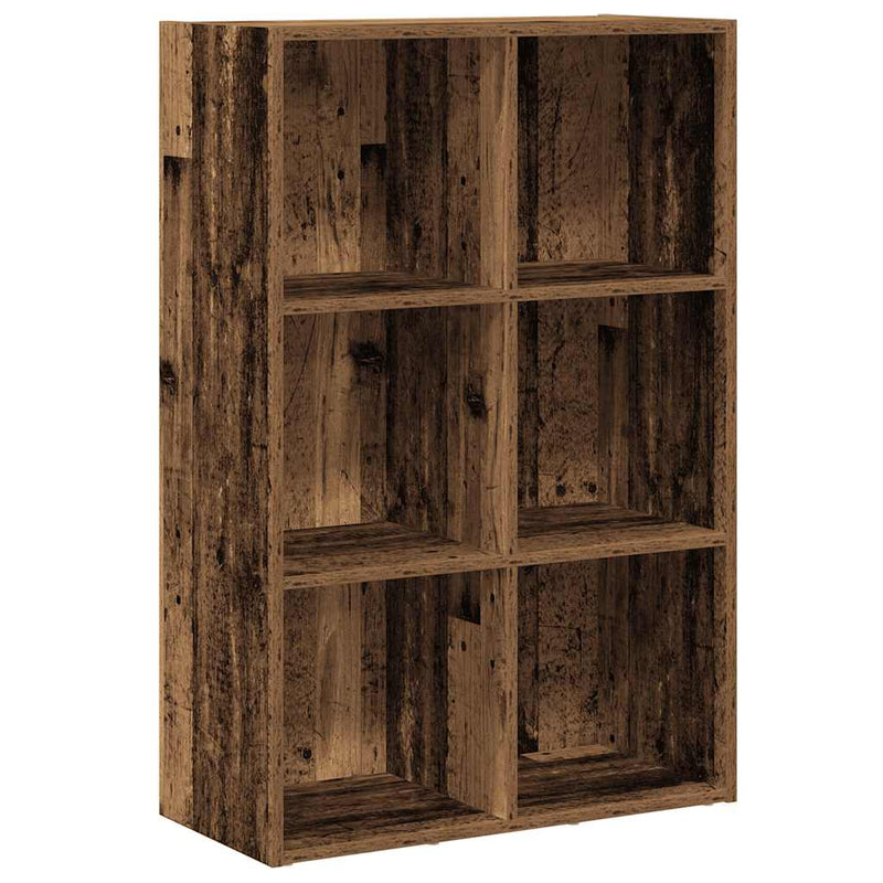 Bücherregal/Sideboard -Optik 66X30X Holzwerkstoff Altholz